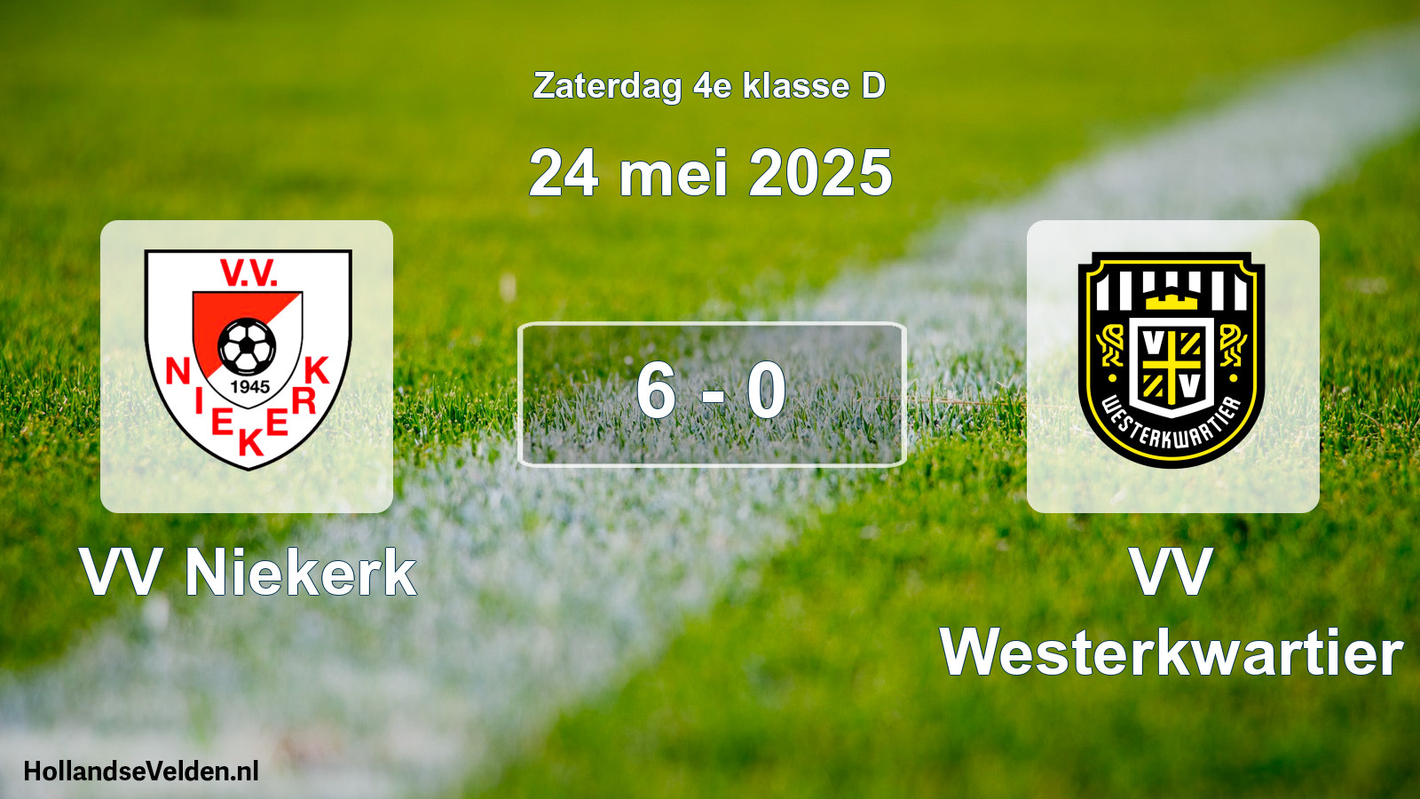 Total number of matches played: VV Niekerk - VV Westerkwartier 6 - 0 (24 May 2025)