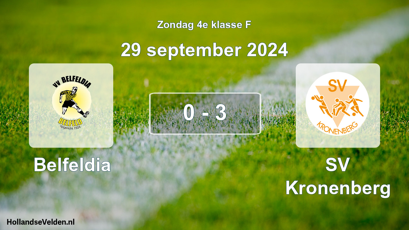 Total number of matches played: Belfeldia - SV Kronenberg 0 - 3 (29 September 2024)