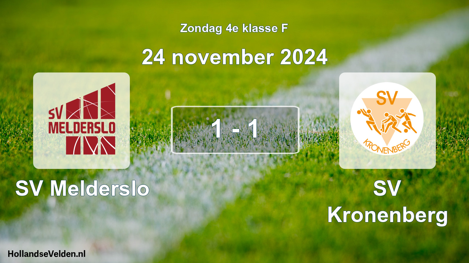 Total number of matches played: SV Melderslo - SV Kronenberg 1 - 1 (24 November 2024)
