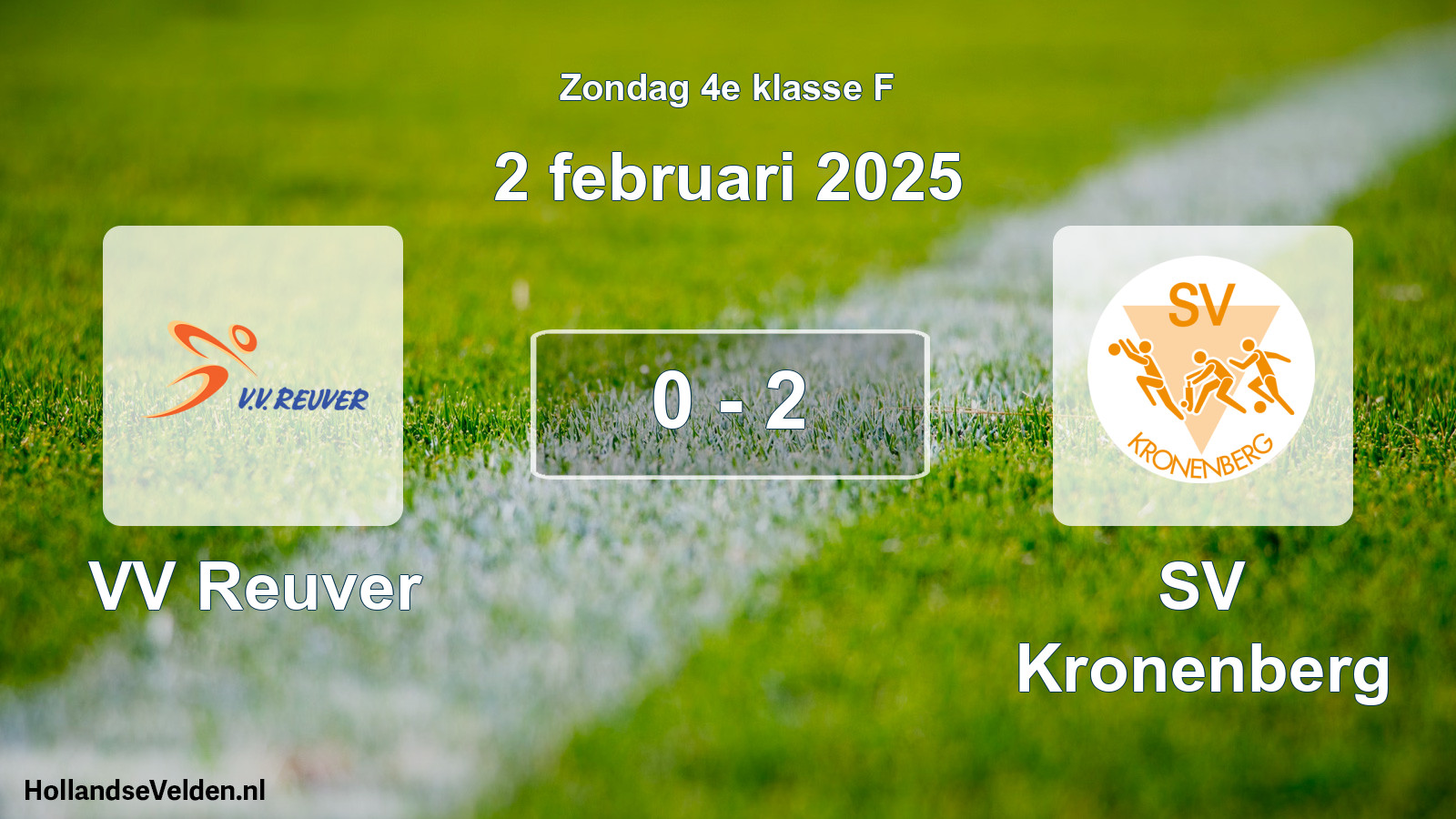 Total number of matches played: VV Reuver - SV Kronenberg 0 - 2 (2 February 2025)