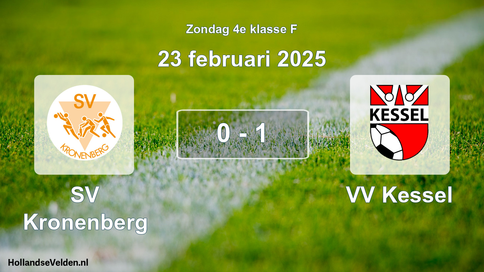Total number of matches played: SV Kronenberg - VV Kessel 0 - 1 (23 February 2025)