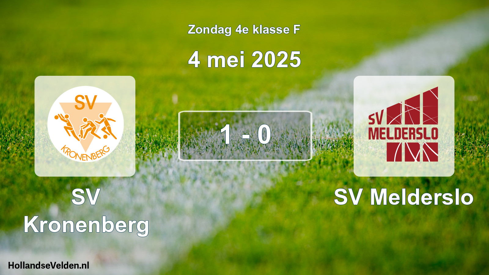 Total number of matches played: SV Kronenberg - SV Melderslo 1 - 0 (4 May 2025)