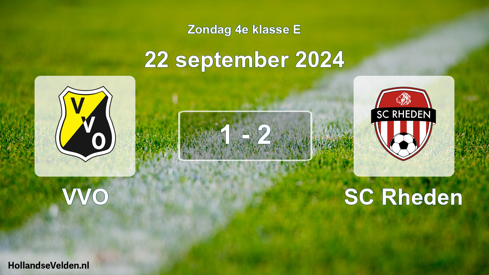 Total number of matches played: VVO - SC Rheden 1 - 2 (22 September 2024)