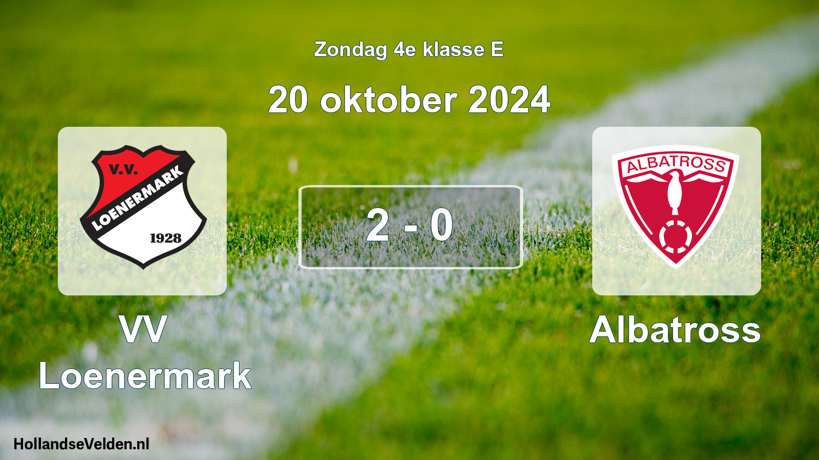 Total number of matches played: VV Loenermark - Albatross 2 - 0 (20 October 2024)