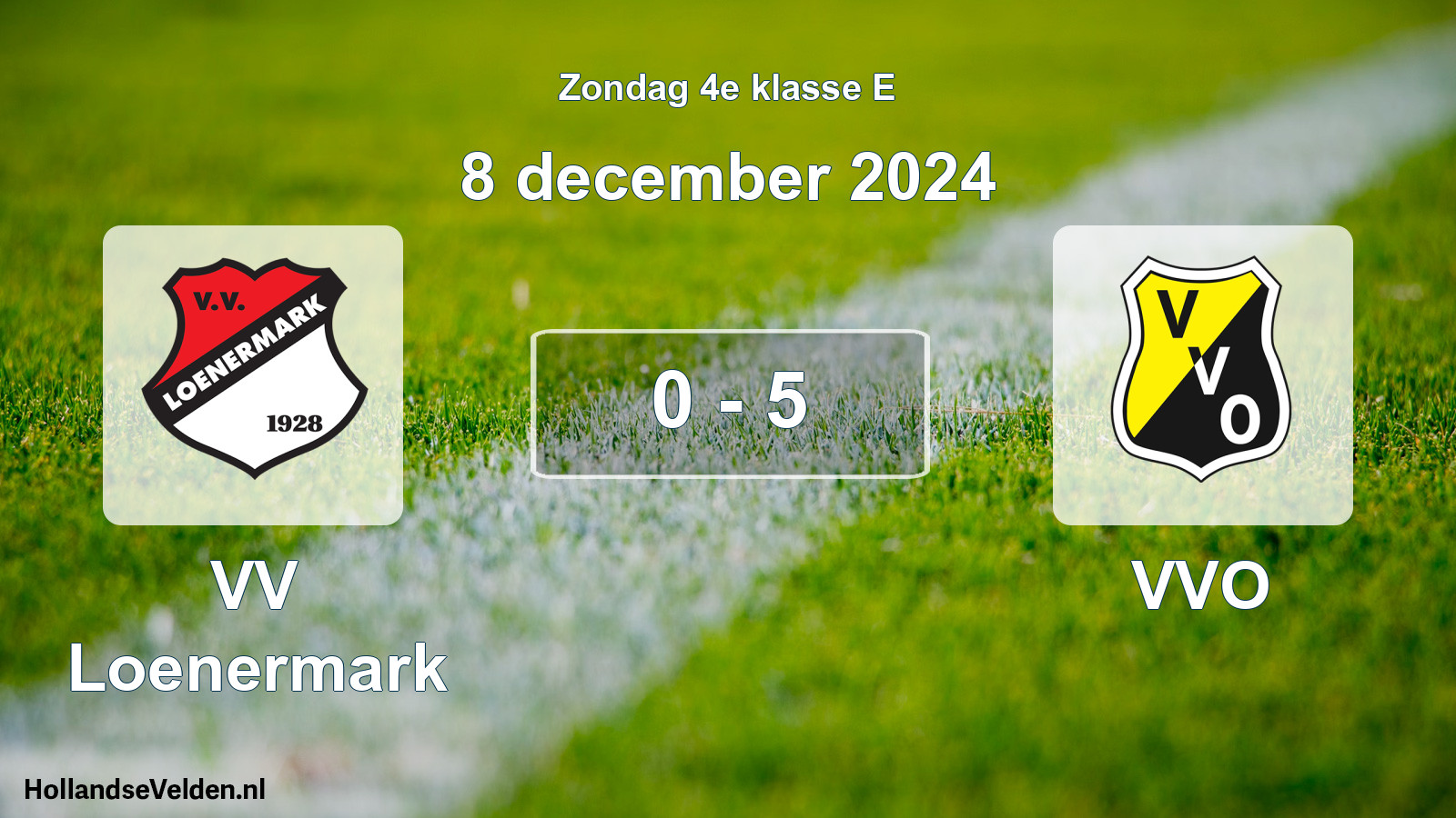 Total number of matches played: VV Loenermark - VVO 0 - 5 (8 December 2024)