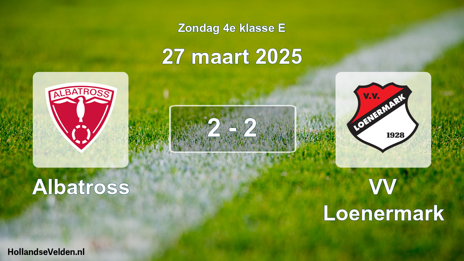 Total number of matches played: Albatross - VV Loenermark 2 - 2 (27 March 2025)