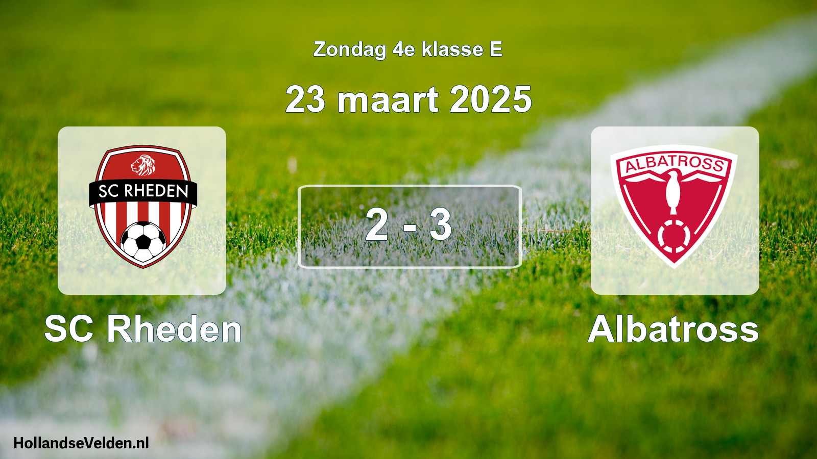 Total number of matches played: SC Rheden - Albatross 2 - 3 (23 March 2025)