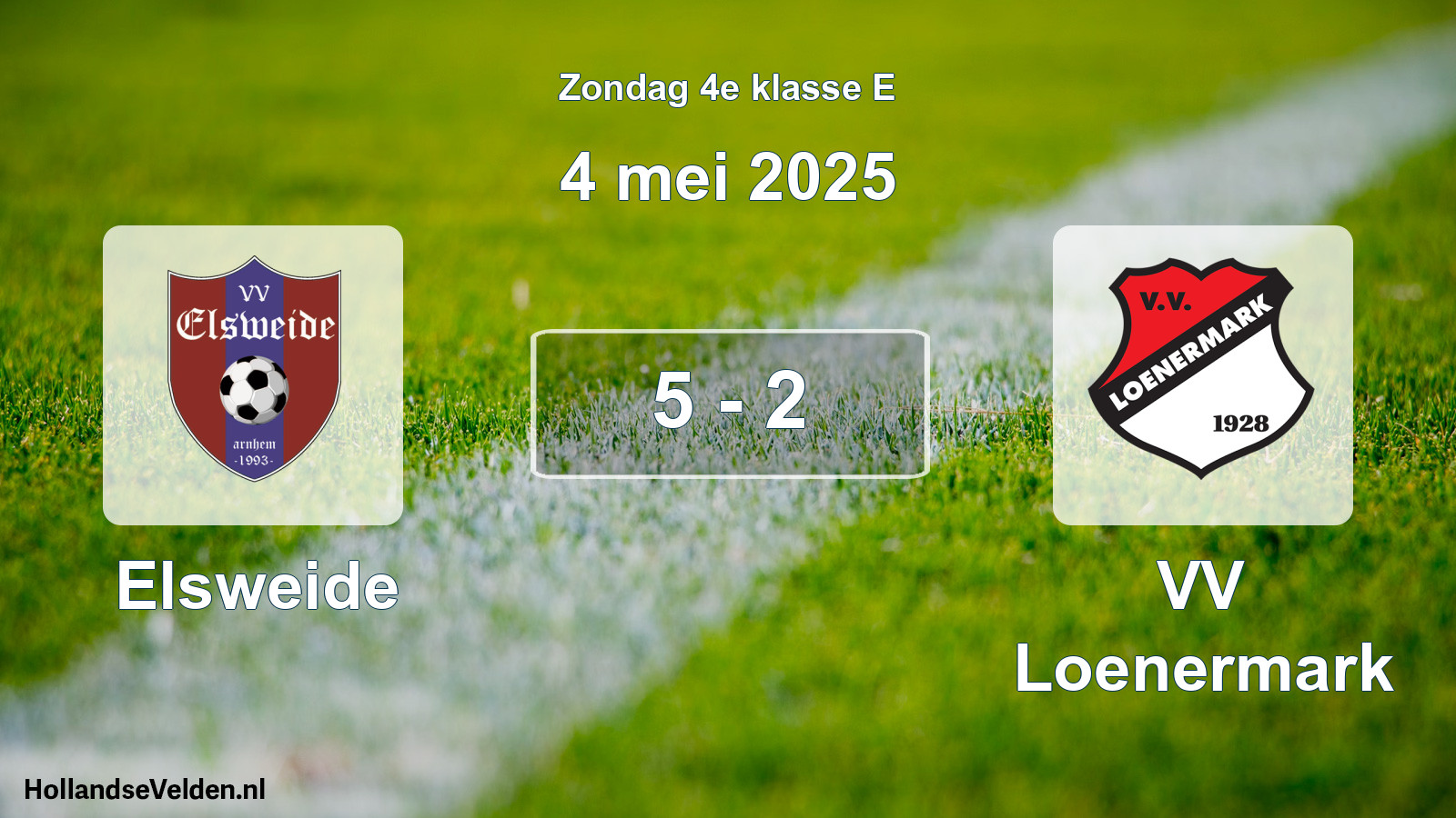 Total number of matches played: Elsweide - VV Loenermark 5 - 2 (4 May 2025)