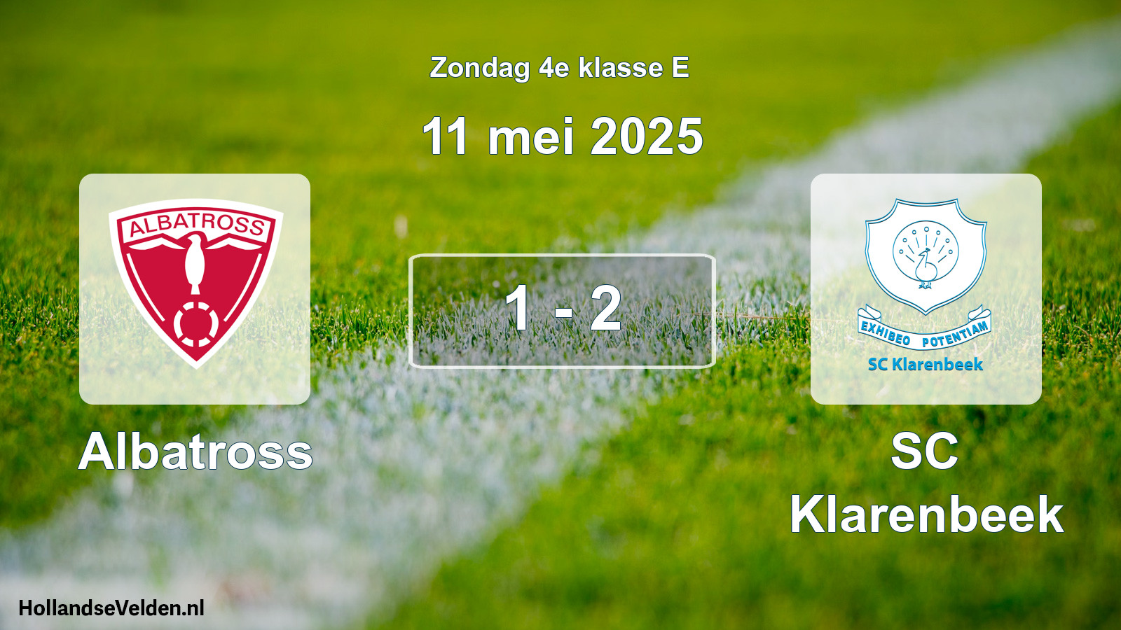 Total number of matches played: Albatross - SC Klarenbeek 1 - 2 (11 May 2025)