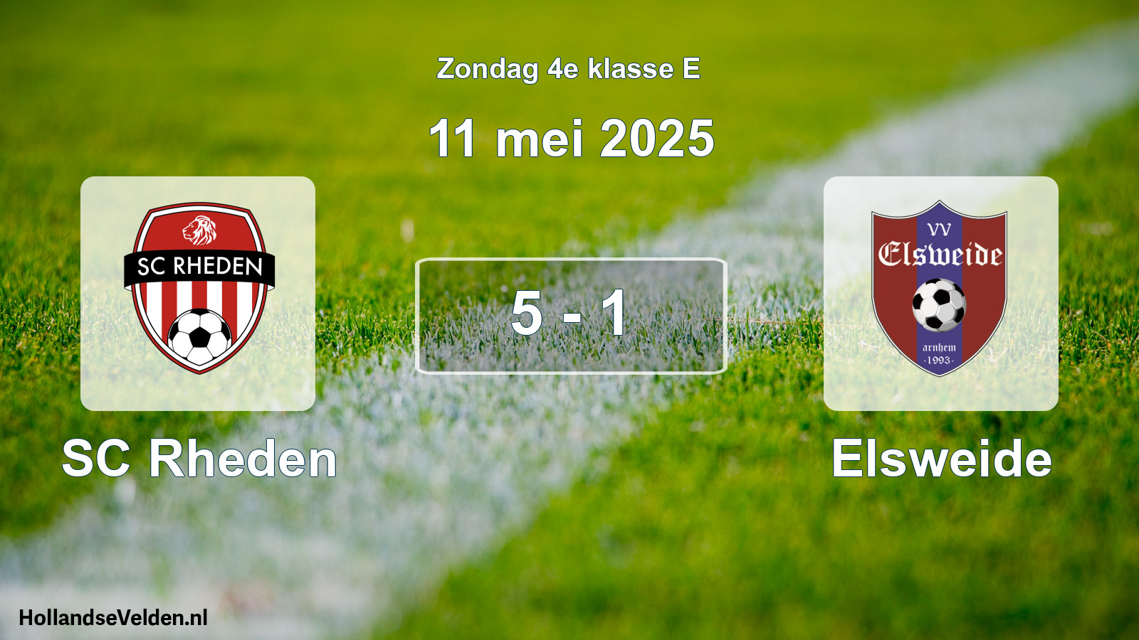 Total number of matches played: SC Rheden - Elsweide 5 - 1 (11 May 2025)