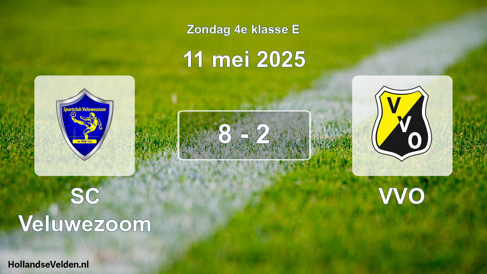 Total number of matches played: SC Veluwezoom - VVO 8 - 2 (11 May 2025)