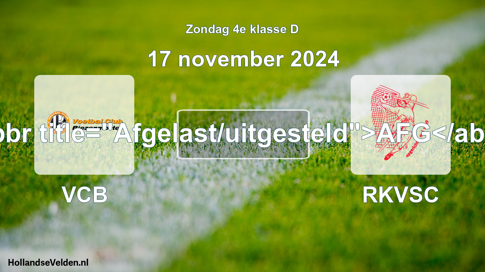 Scheduled Match: VCB - RKVSC (17 November 2024)