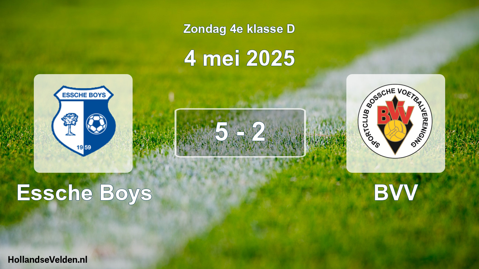 Total number of matches played: Essche Boys - BVV 5 - 2 (4 May 2025)