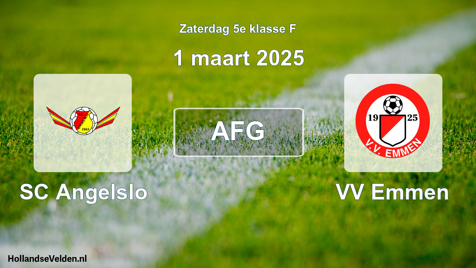 Scheduled Match: SC Angelslo - VV Emmen (1 March 2025)