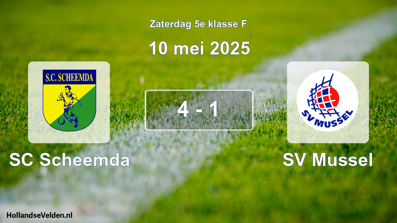 Total number of matches played: SC Scheemda - SV Mussel 4 - 1 (10 May 2025)