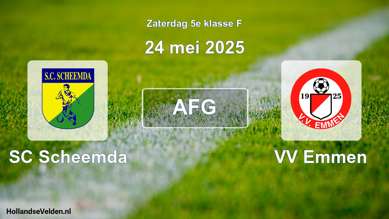 Scheduled Match: SC Scheemda - VV Emmen (24 May 2025)