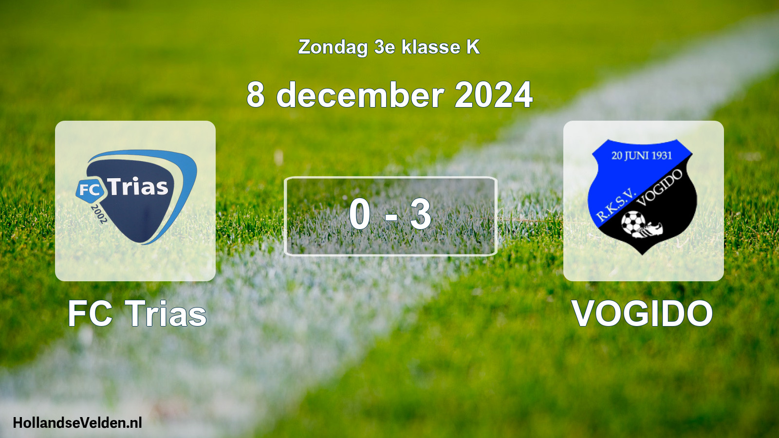 Total number of matches played: FC Trias - VOGIDO 0 - 3 (8 December 2024)