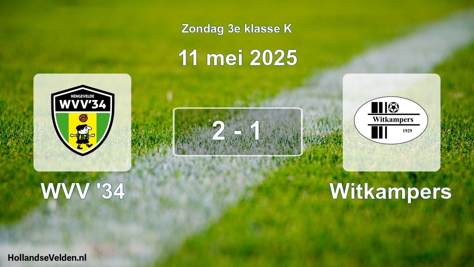 Total number of matches played: WVV '34 - Witkampers 2 - 1 (11 May 2025)