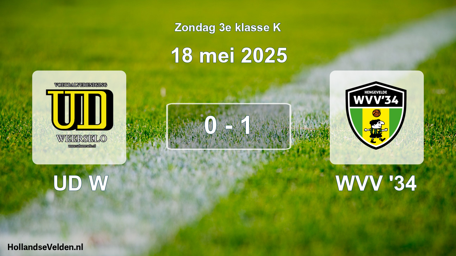 Total number of matches played: UD W - WVV '34 0 - 1 (18 May 2025)
