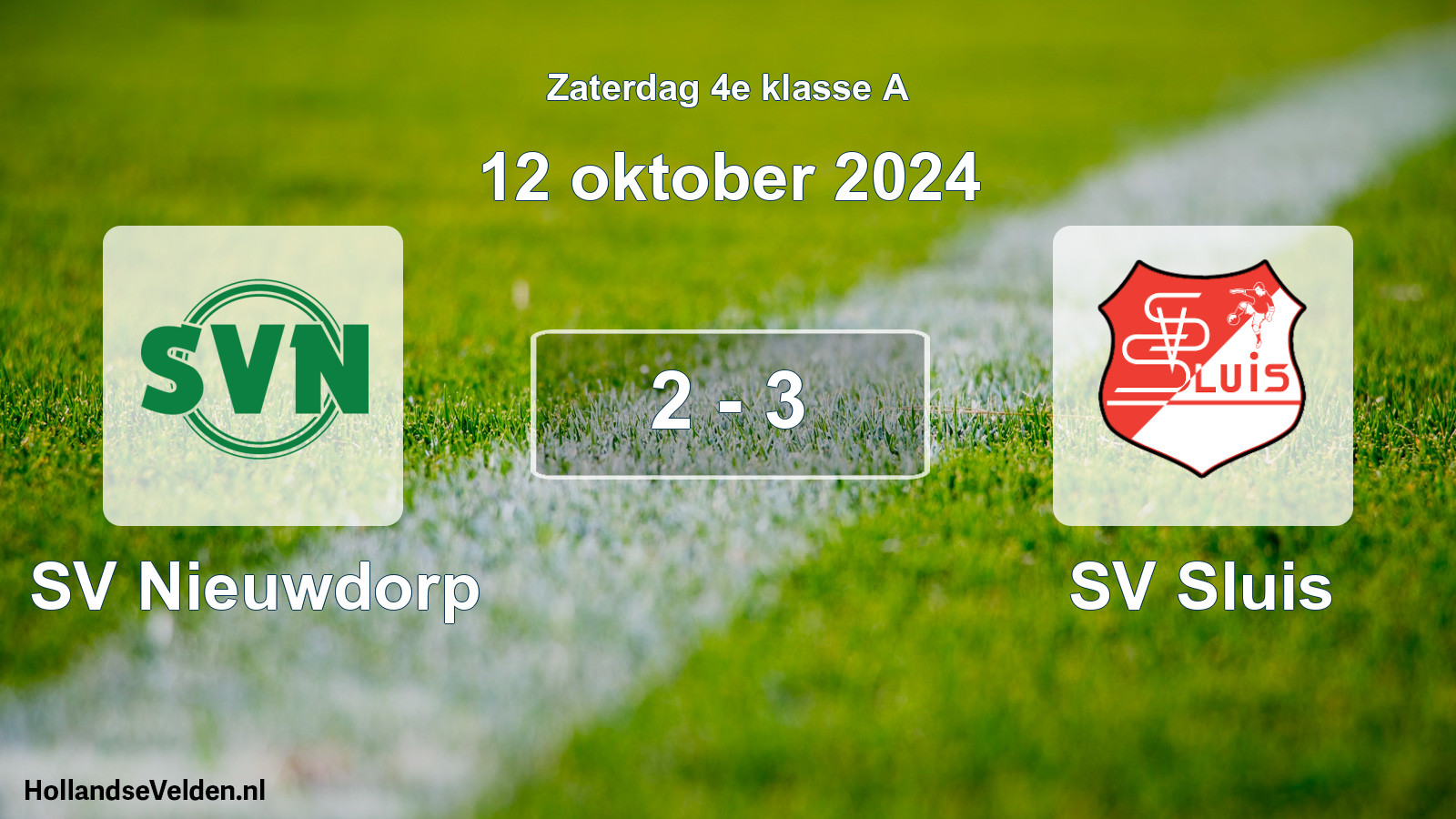 Total number of matches played: SV Nieuwdorp - SV Sluis 2 - 3 (12 October 2024)