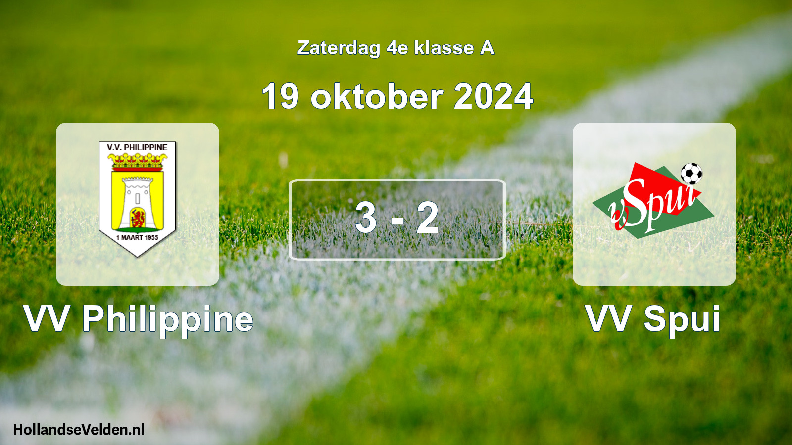 Total number of matches played: VV Philippine - VV Spui 3 - 2 (19 October 2024)