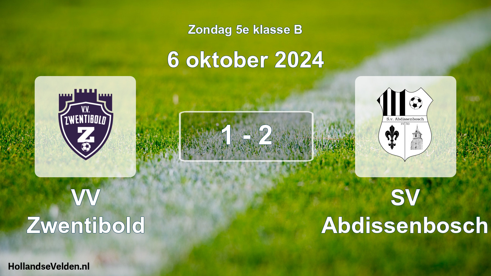 Total number of matches played: VV Zwentibold - SV Abdissenbosch 1 - 2 (6 October 2024)