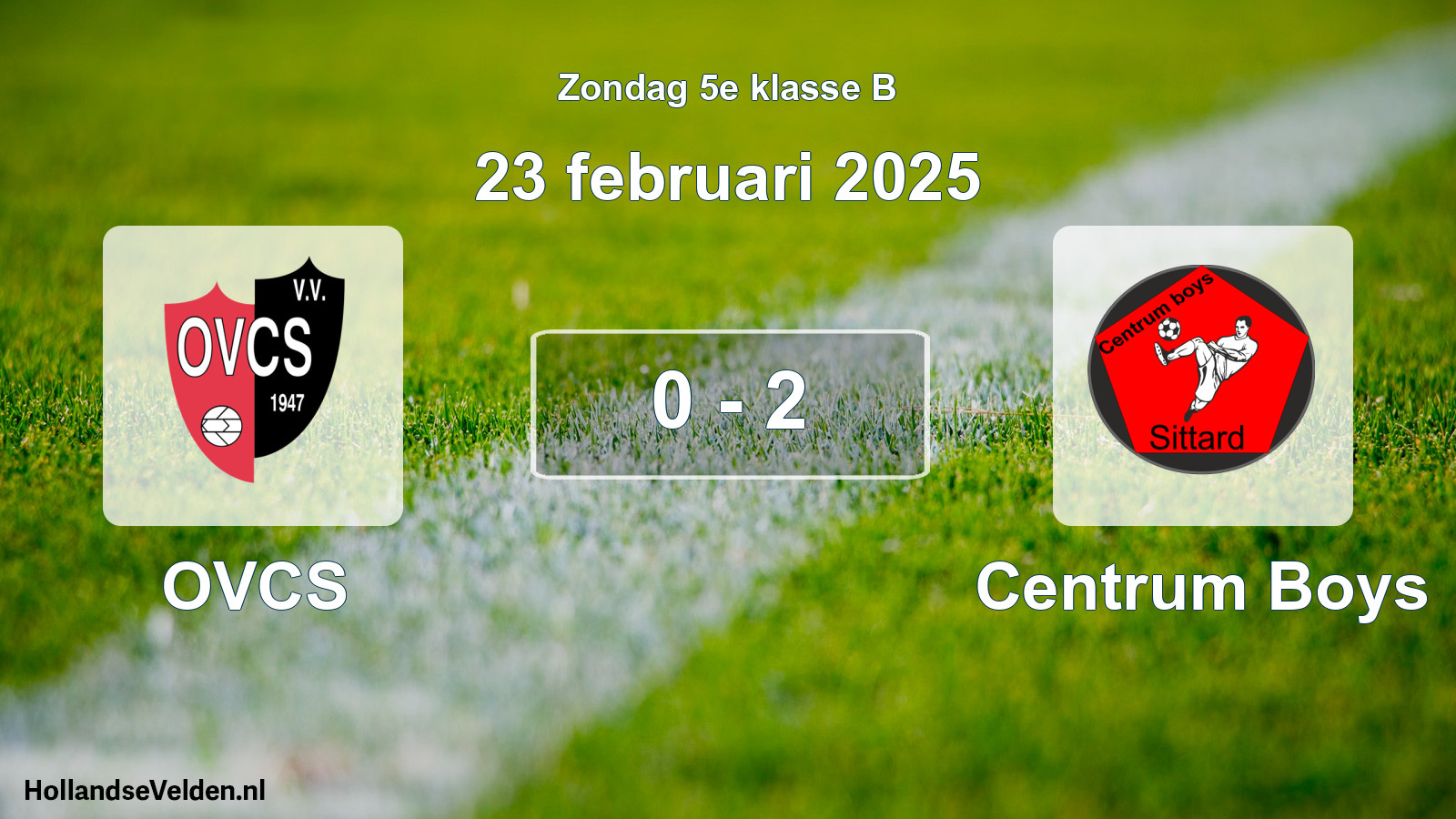 Total number of matches played: OVCS - Centrum Boys 0 - 2 (23 February 2025)