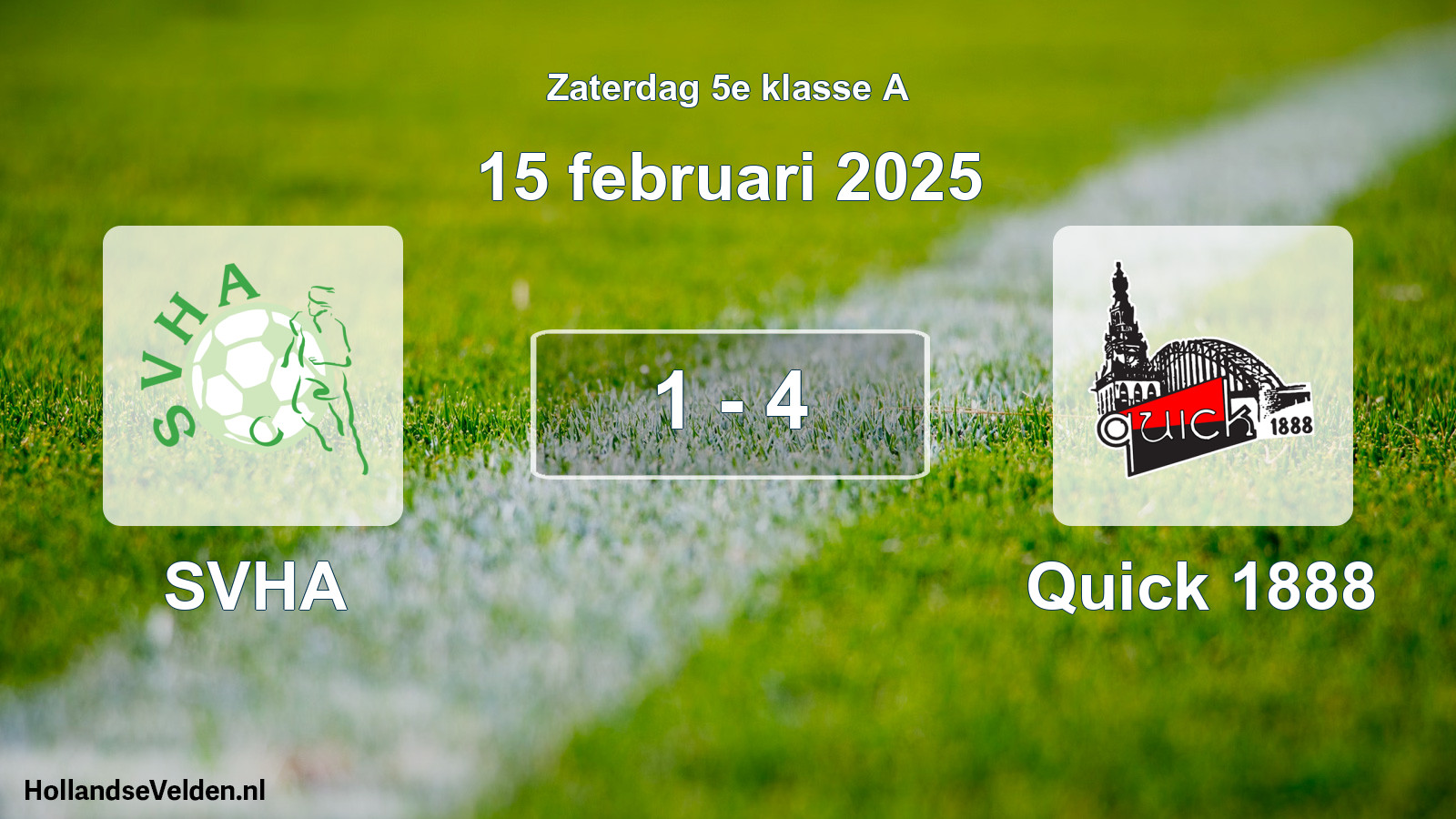 Total number of matches played: SVHA - Quick 1888 1 - 4 (15 February 2025)