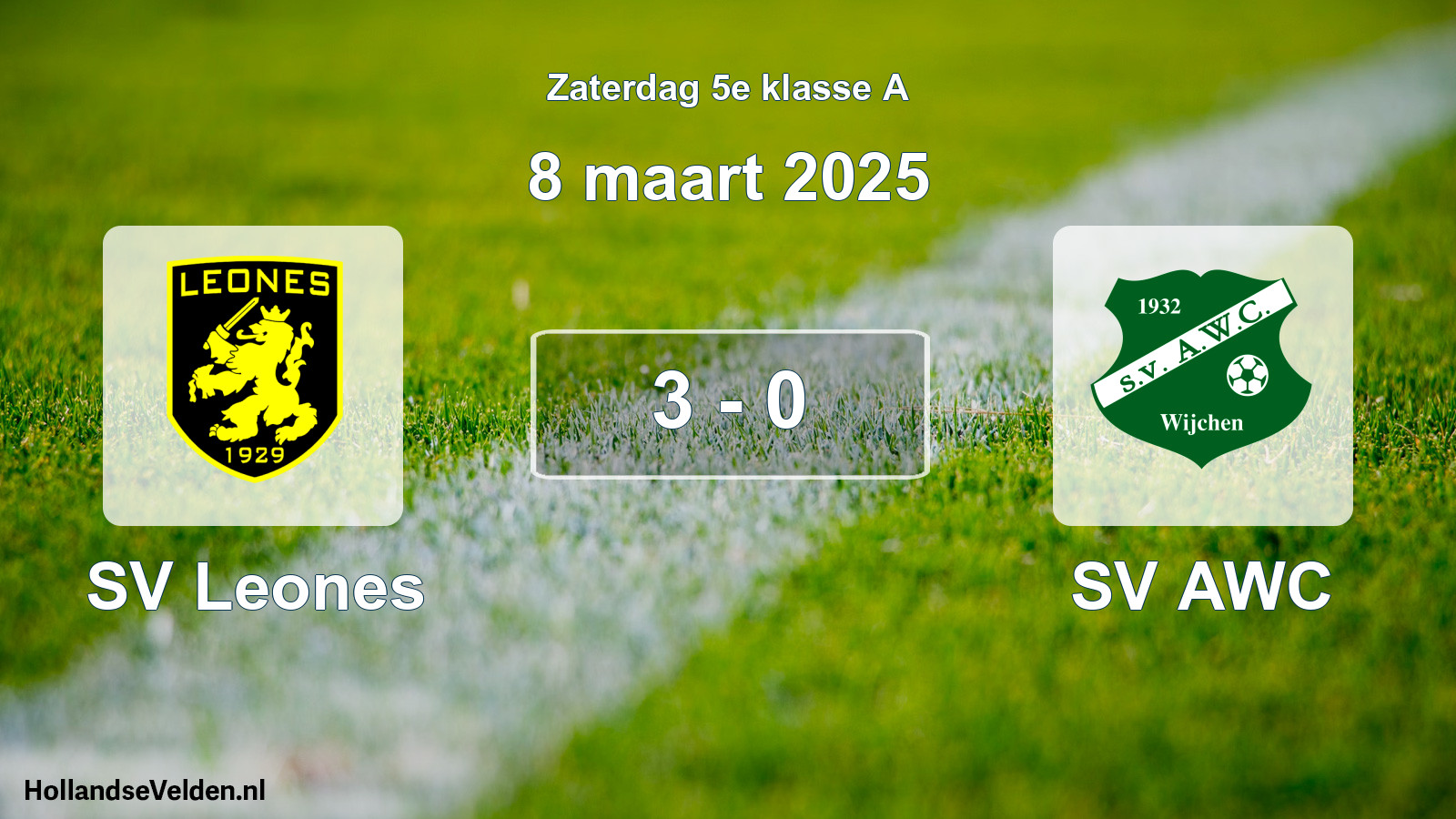 Total number of matches played: SV Leones - SV AWC 3 - 0 (8 March 2025)