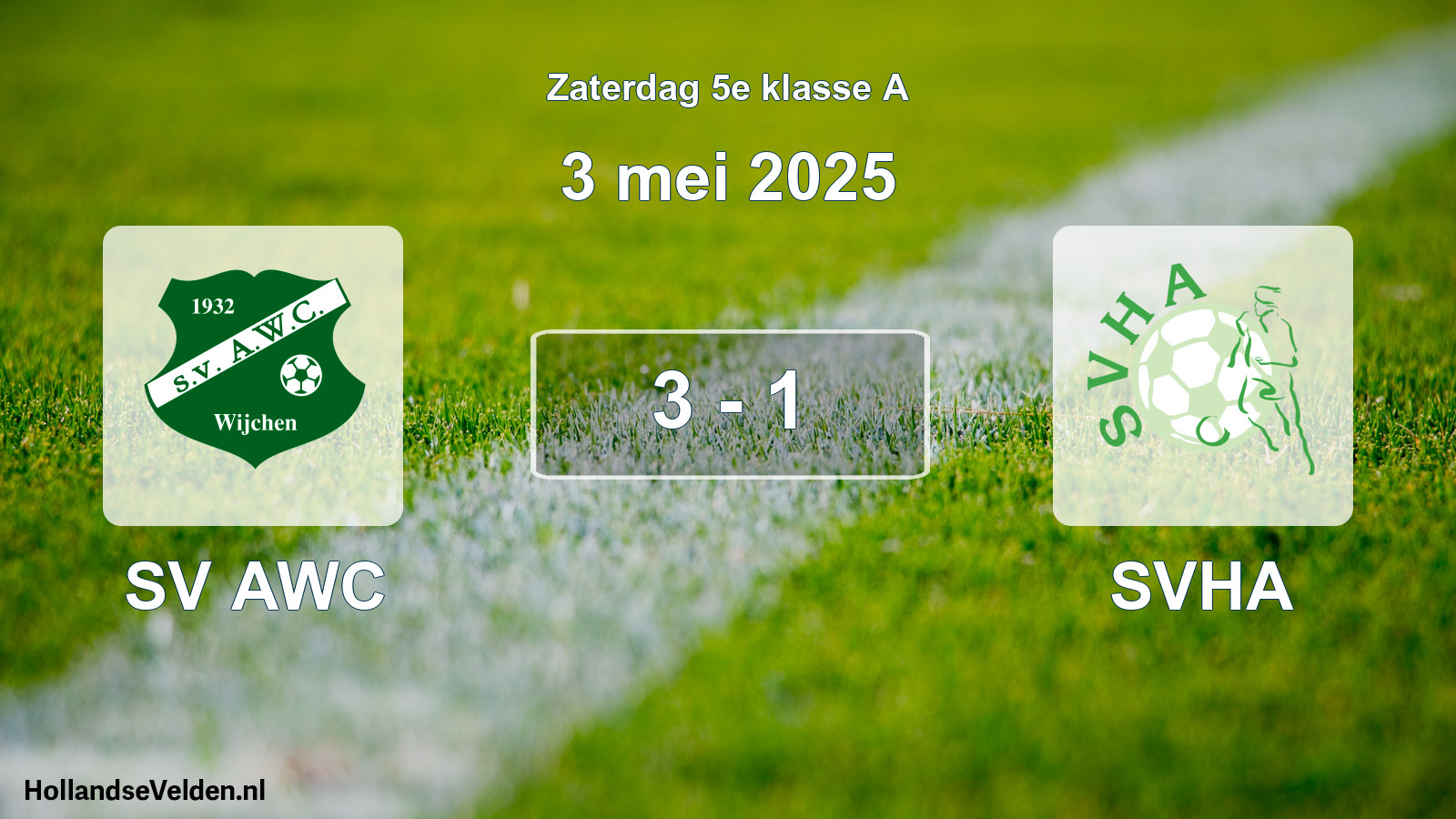 Total number of matches played: SV AWC - SVHA 3 - 1 (3 May 2025)