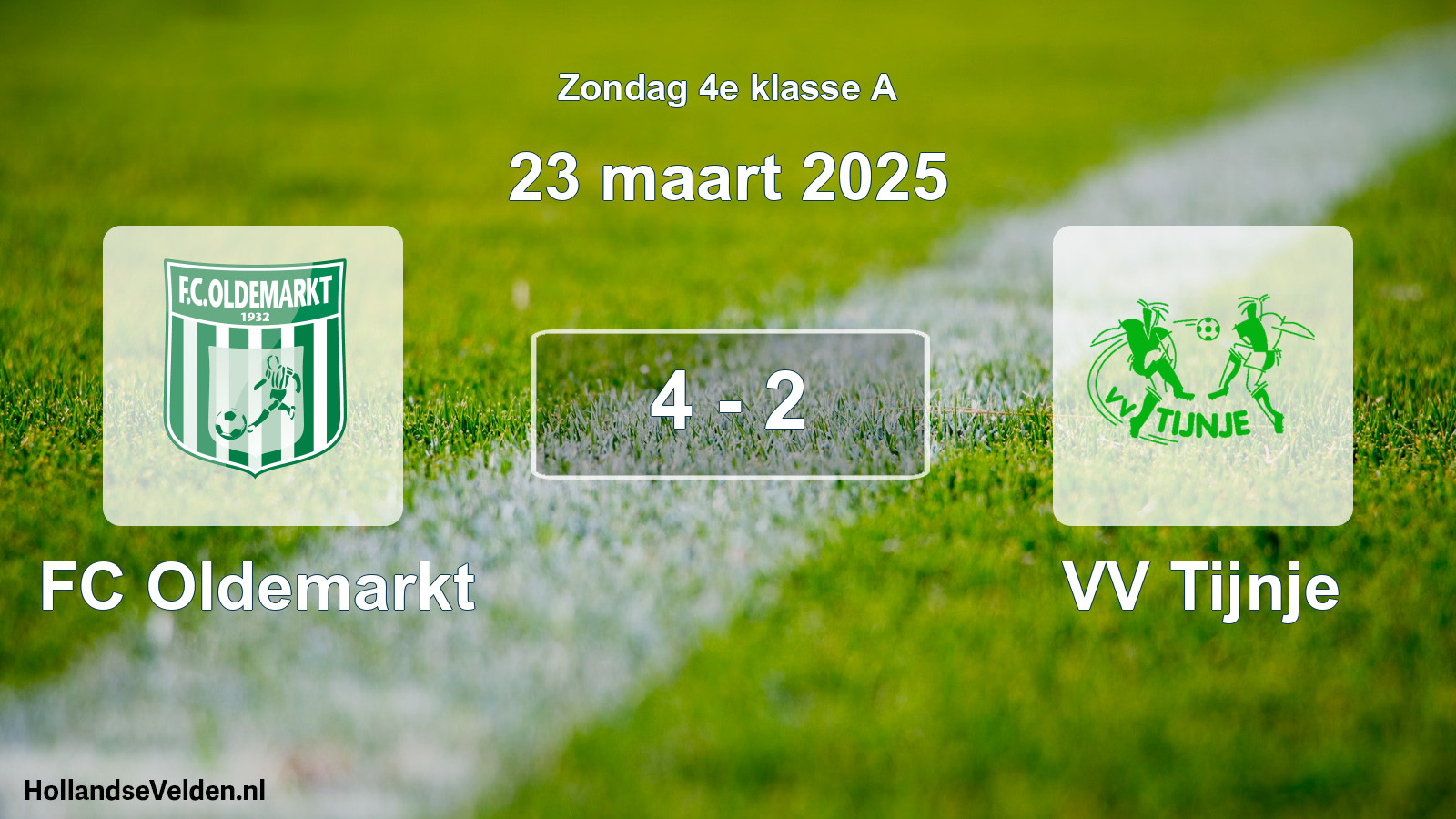 Total number of matches played: FC Oldemarkt - VV Tijnje 4 - 2 (23 March 2025)