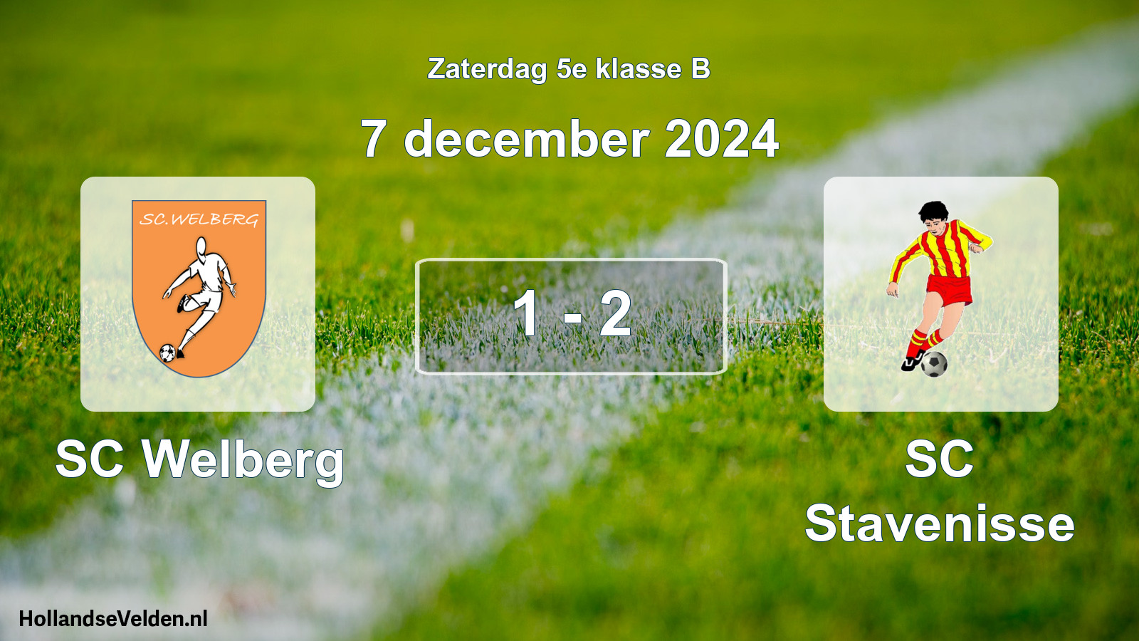 Total number of matches played: SC Welberg - SC Stavenisse 1 - 2 (7 December 2024)
