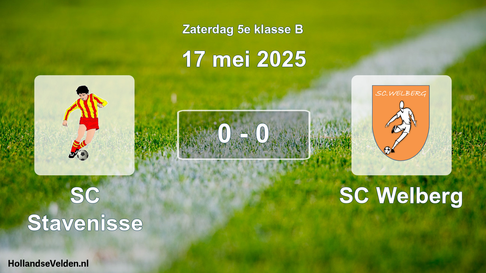 Total number of matches played: SC Stavenisse - SC Welberg 0 - 0 (17 May 2025)
