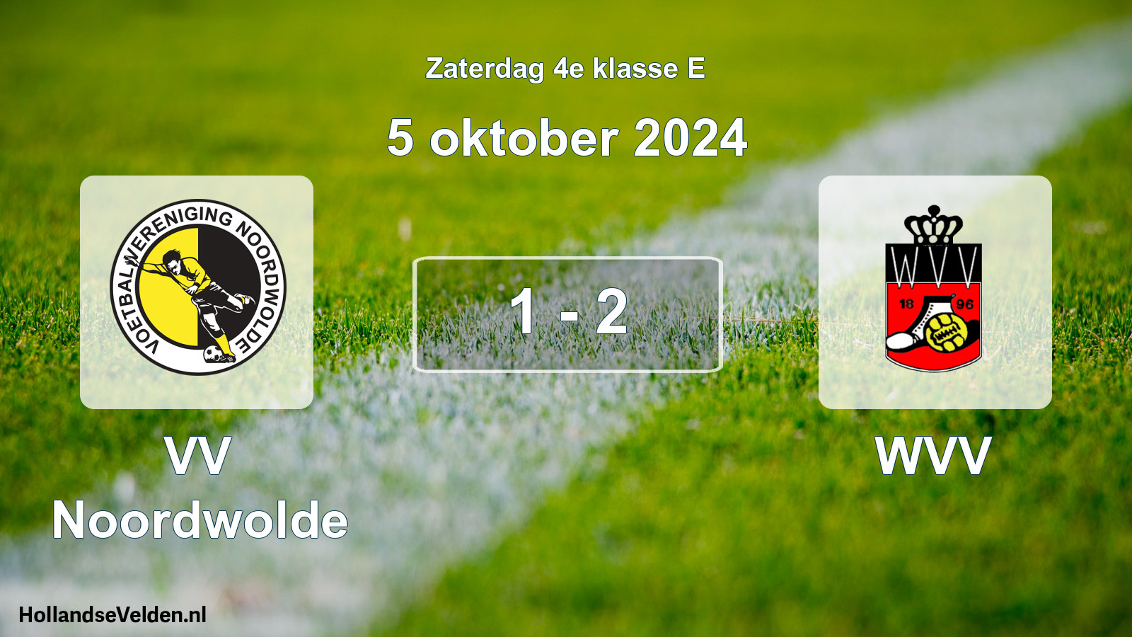 Total number of matches played: VV Noordwolde - WVV 1 - 2 (5 October 2024)