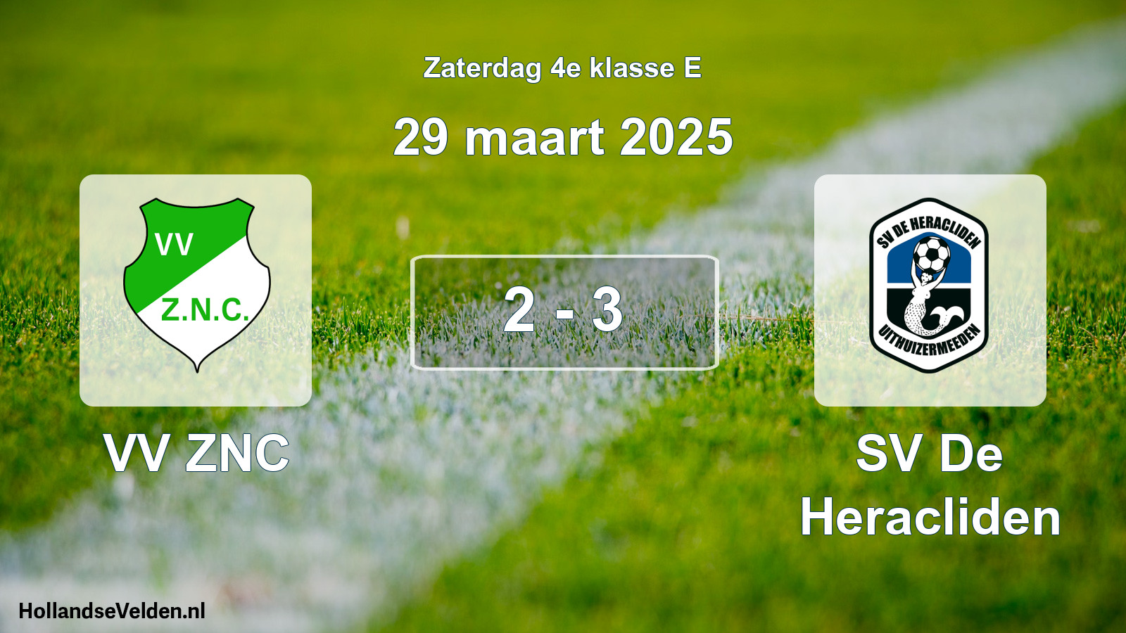 Total number of matches played: VV ZNC - SV De Heracliden 2 - 3 (29 March 2025)