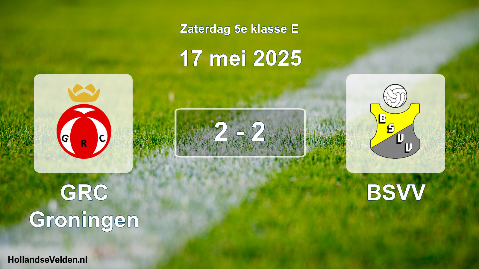 Total number of matches played: GRC Groningen - BSVV 2 - 2 (17 May 2025)