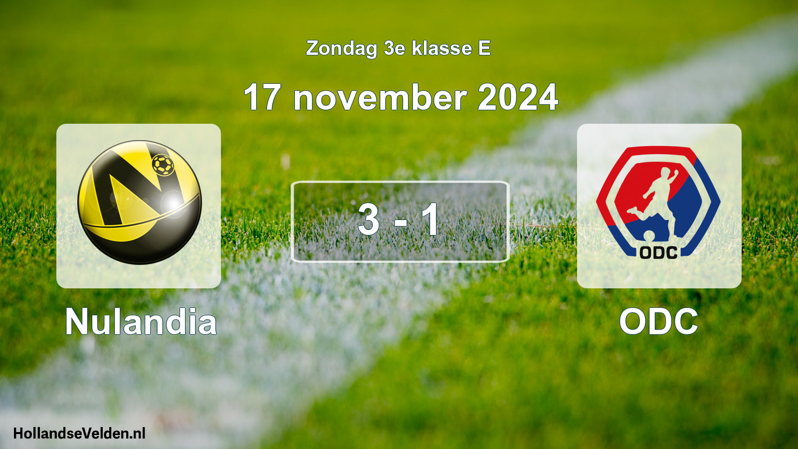 Total number of matches played: Nulandia - ODC 3 - 1 (17 November 2024)