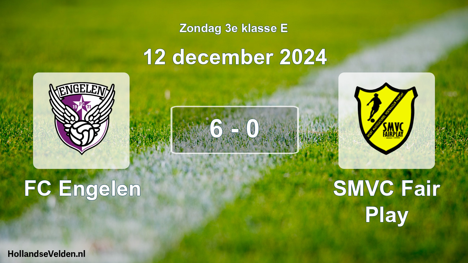 Total number of matches played: FC Engelen - SMVC Fair Play 6 - 0 (12 December 2024)