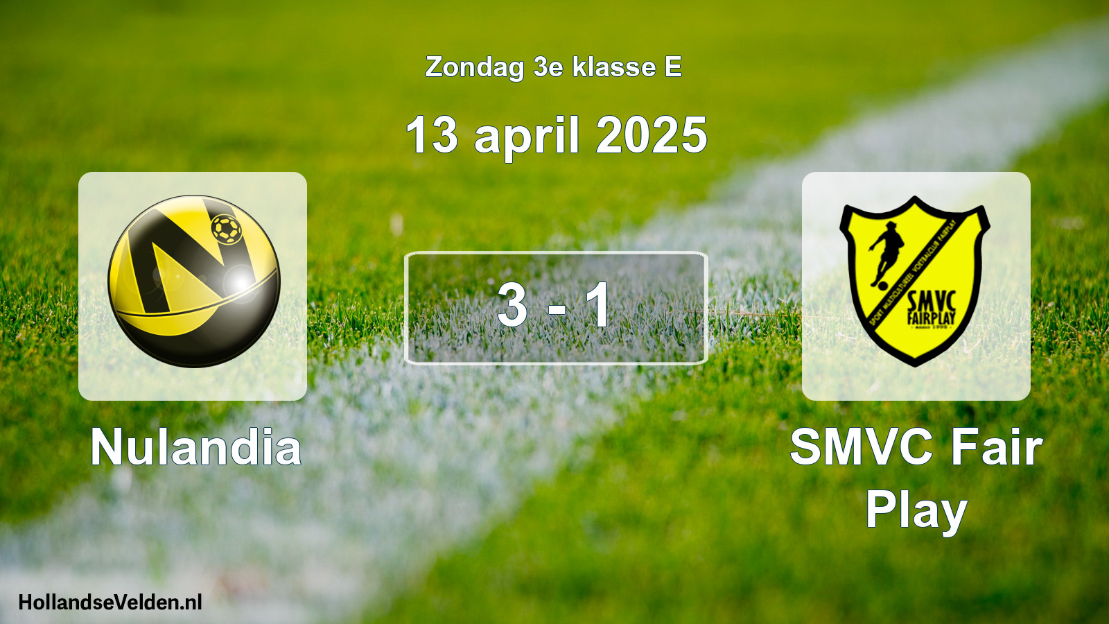 Total number of matches played: Nulandia - SMVC Fair Play 3 - 1 (13 April 2025)