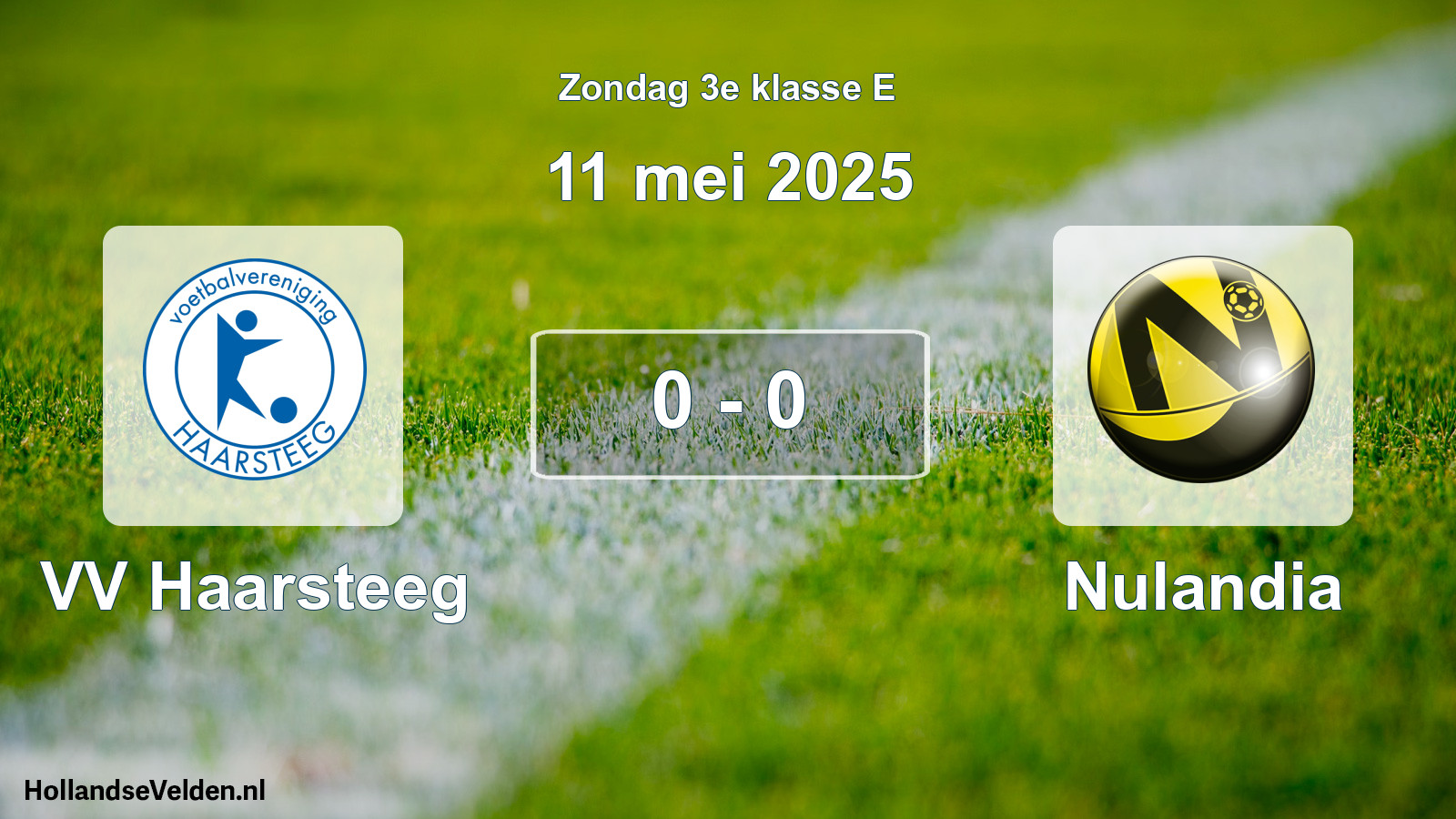 Total number of matches played: VV Haarsteeg - Nulandia 0 - 0 (11 May 2025)
