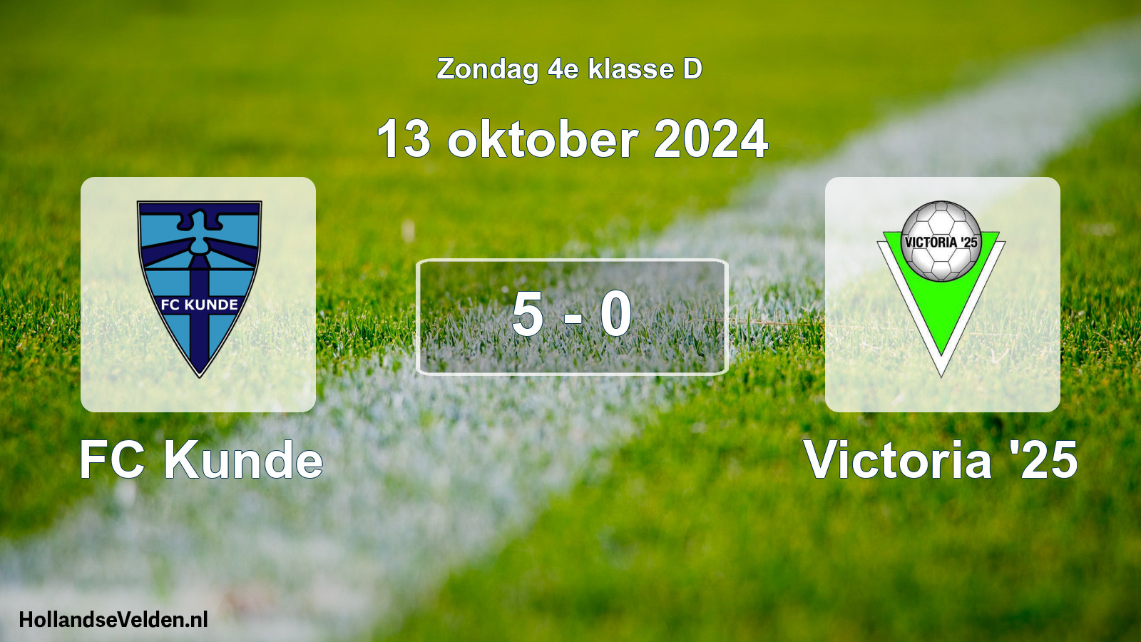 Total number of matches played: FC Kunde - Victoria '25 5 - 0 (13 October 2024)