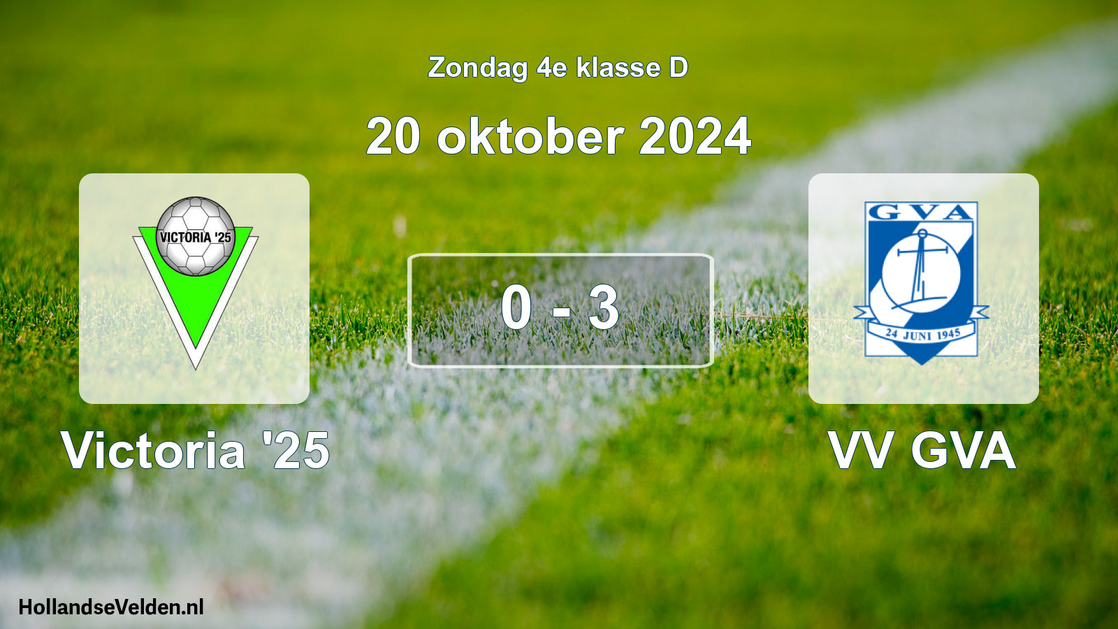 Total number of matches played: Victoria '25 - VV GVA 0 - 3 (20 October 2024)