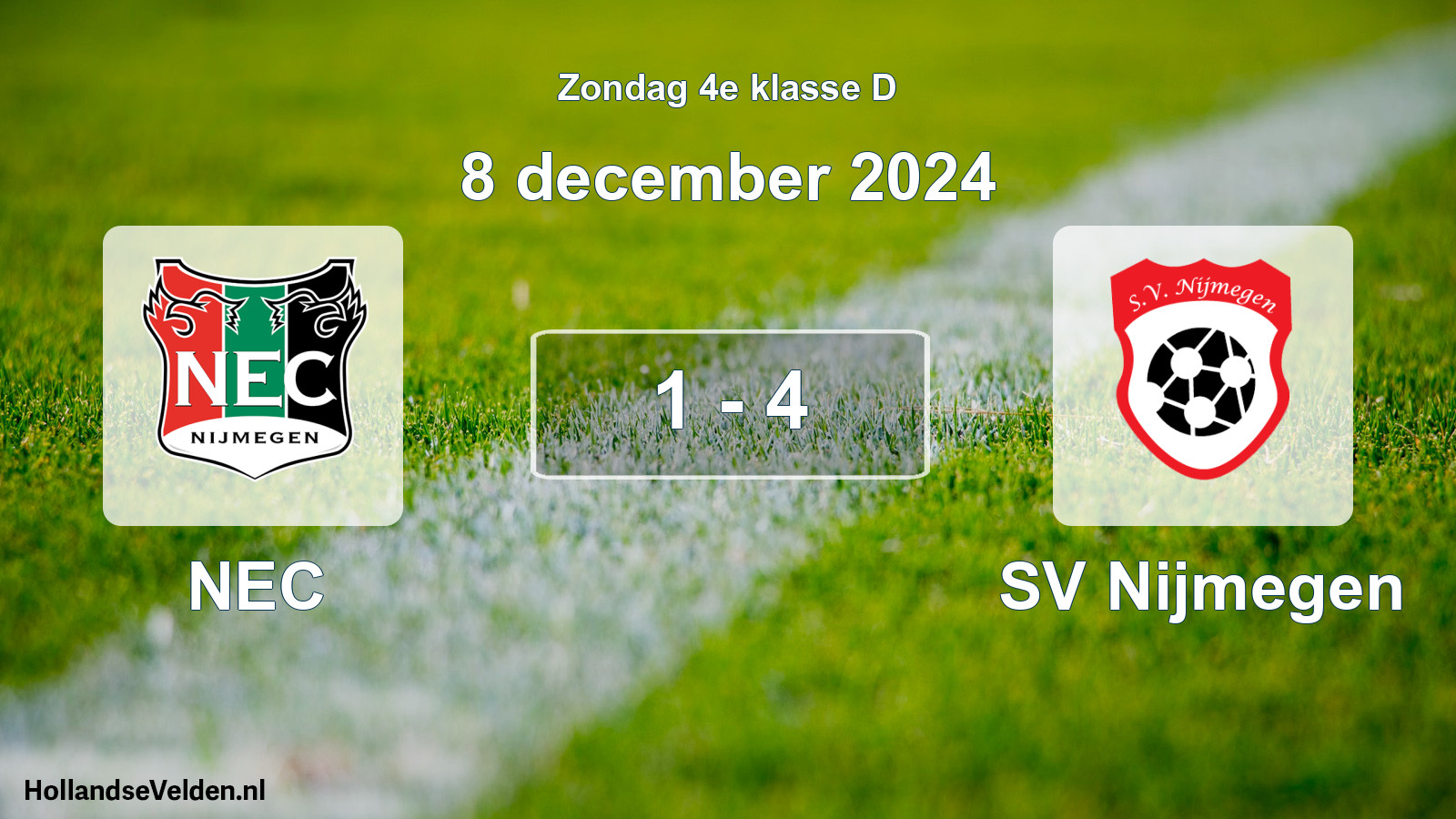 Total number of matches played: NEC - SV Nijmegen 1 - 4 (8 December 2024)