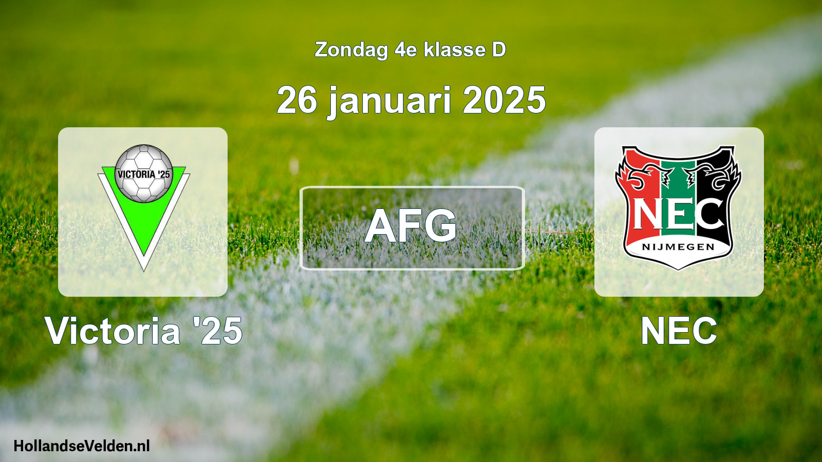 Scheduled Match: Victoria '25 - NEC (26 January 2025)