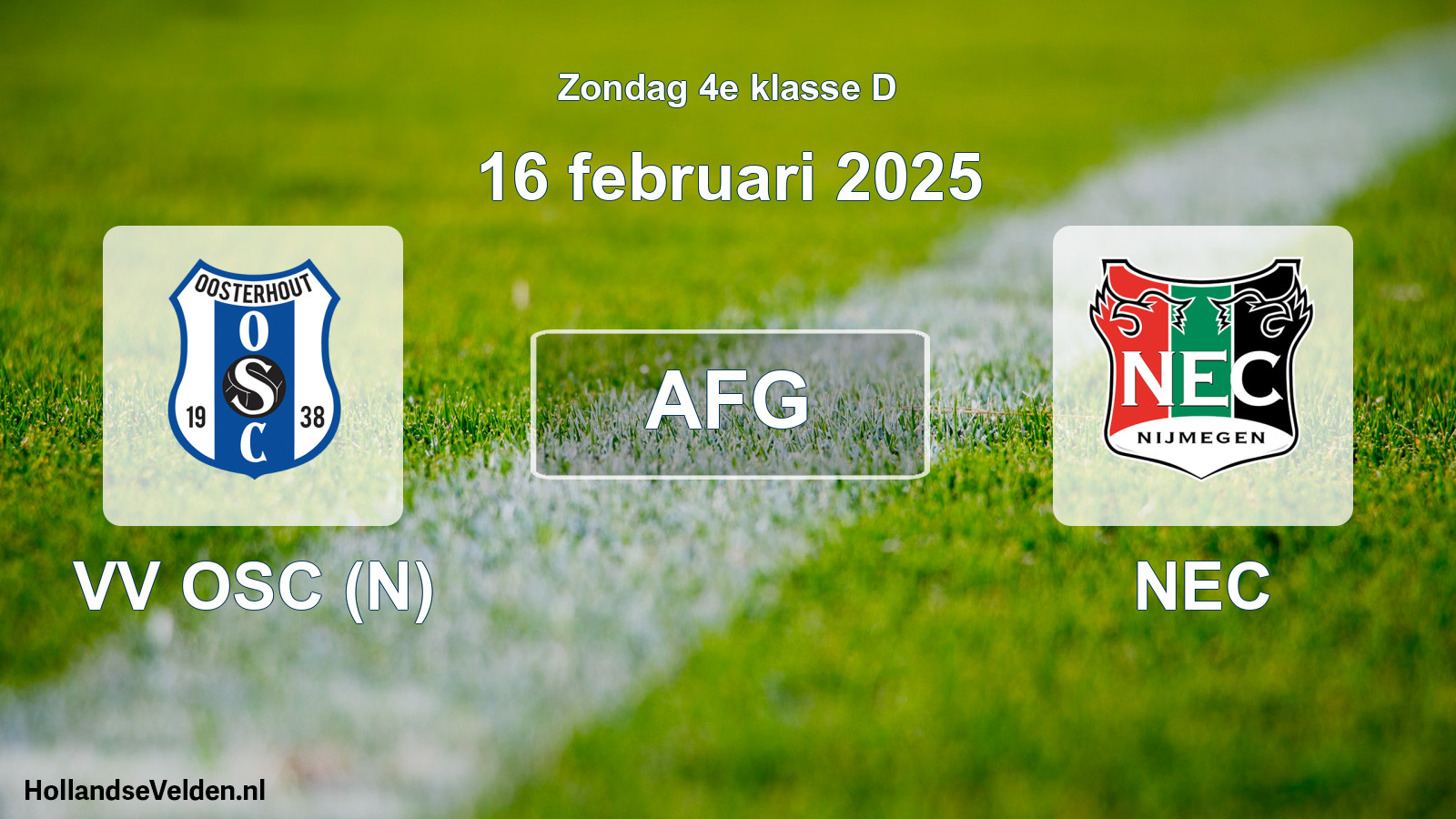 Scheduled Match: VV OSC (N) - NEC (16 February 2025)