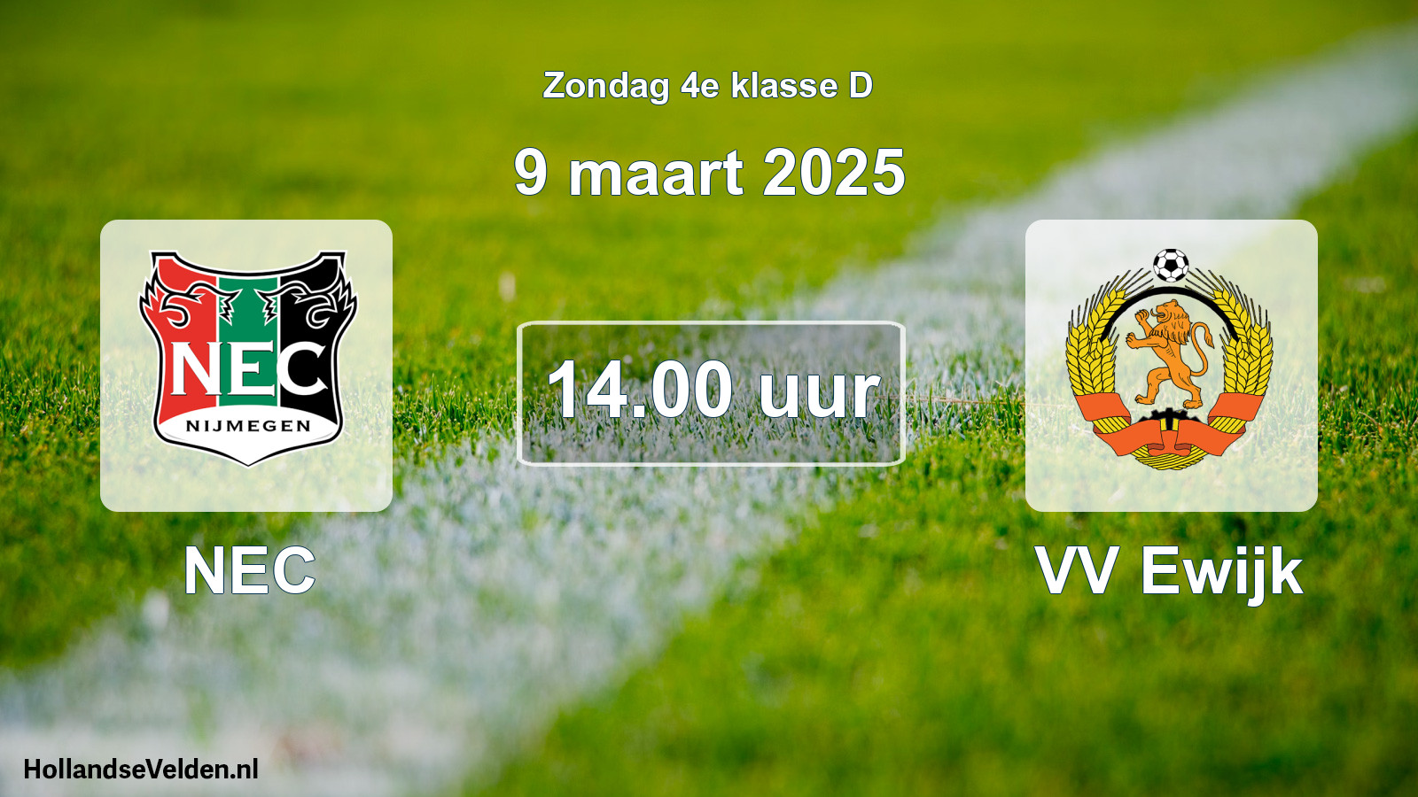 Scheduled Match: NEC - VV Ewijk (9 March 2025)