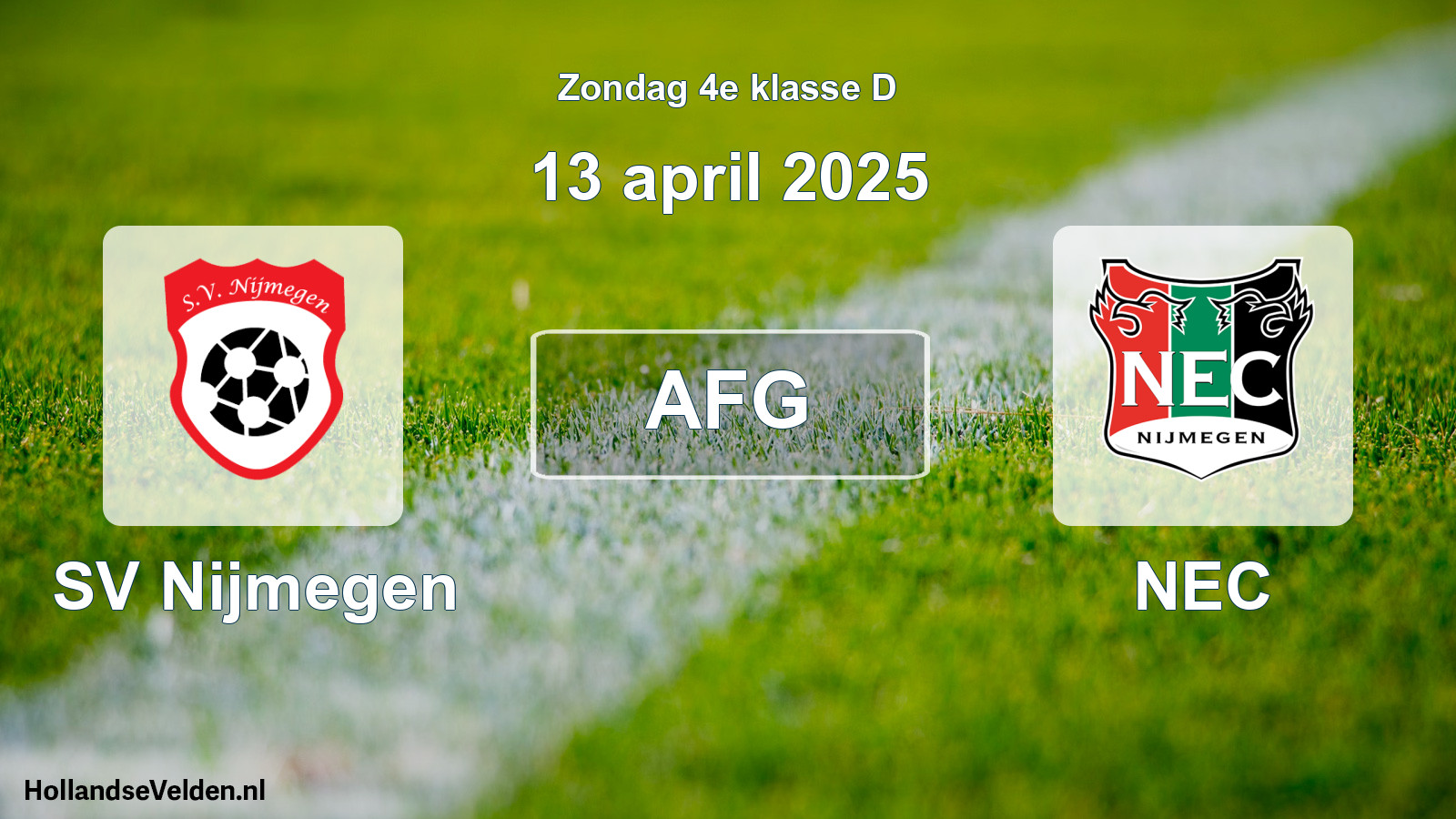 Scheduled Match: SV Nijmegen - NEC (13 April 2025)