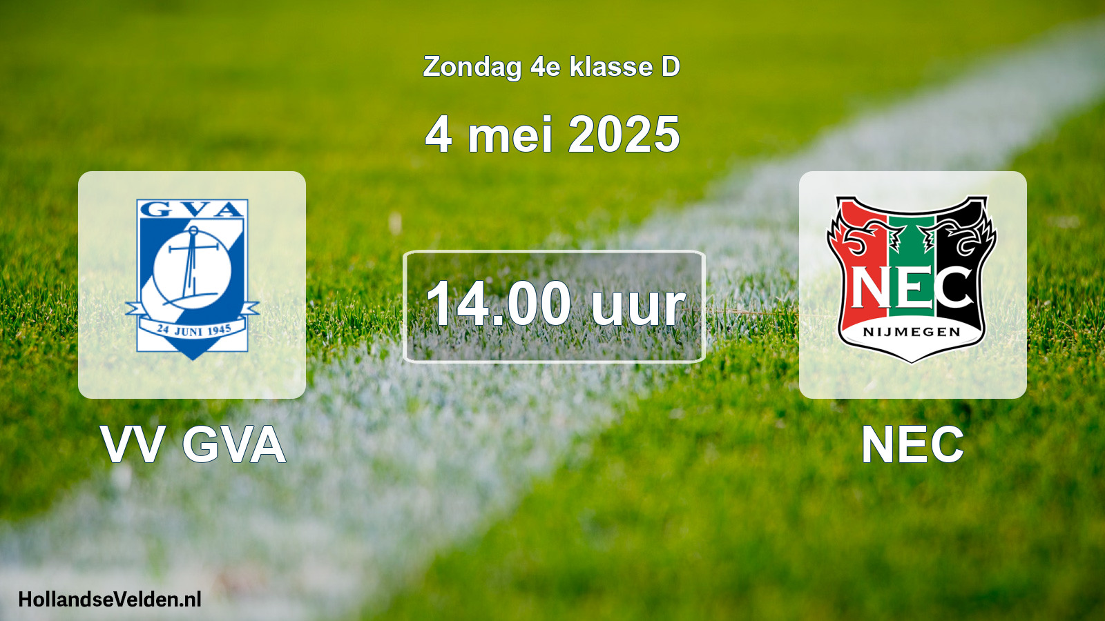 Scheduled Match: VV GVA - NEC (4 May 2025)