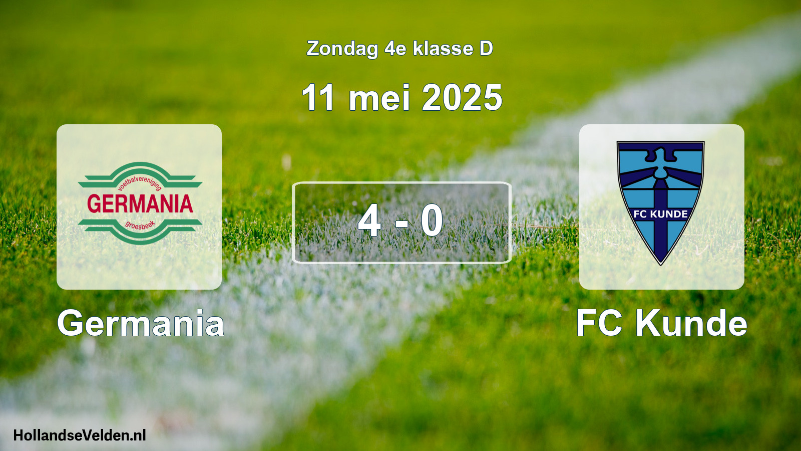 Total number of matches played: Germania - FC Kunde 4 - 0 (11 May 2025)