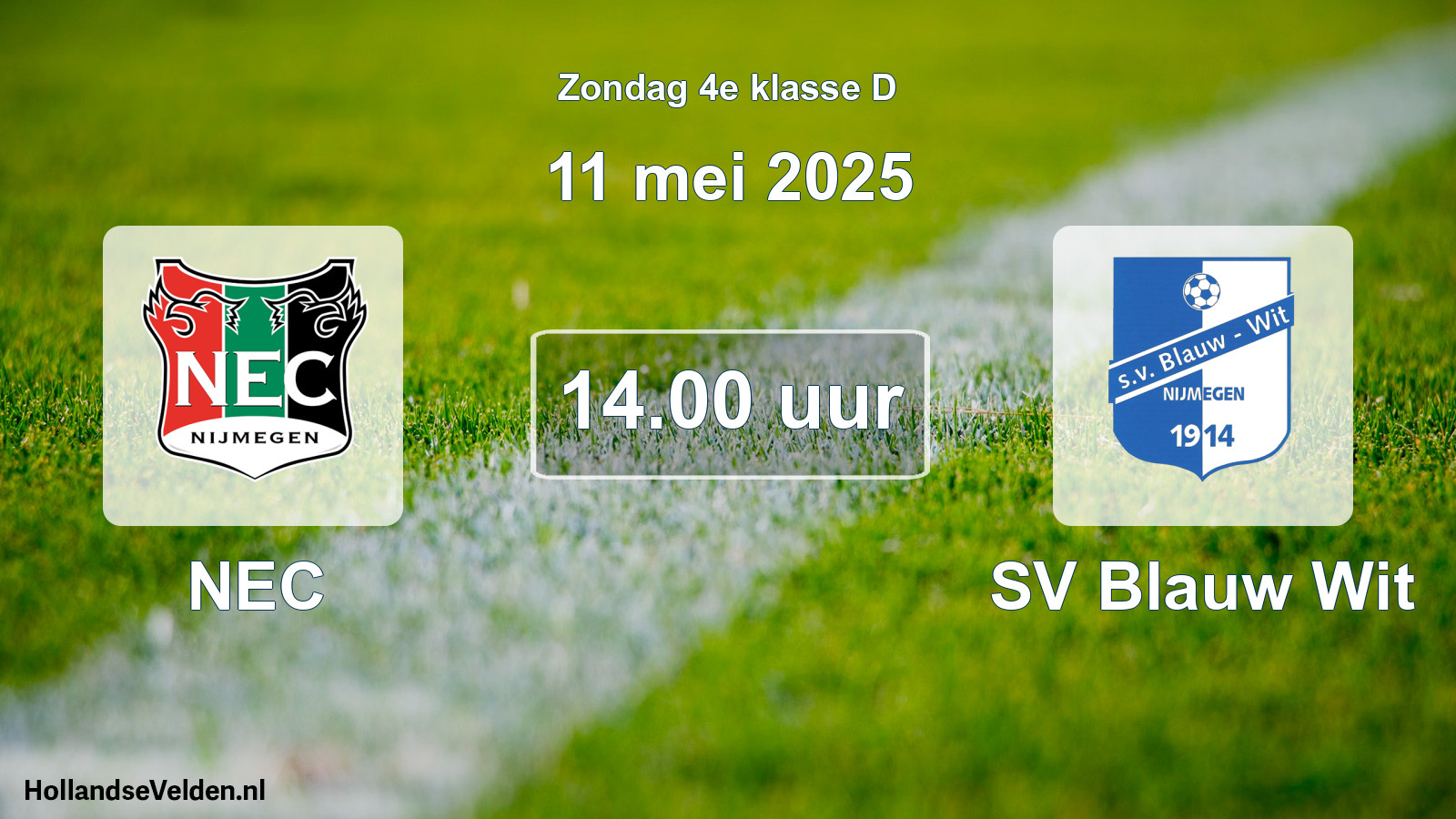 Scheduled Match: NEC - SV Blauw Wit (11 May 2025)